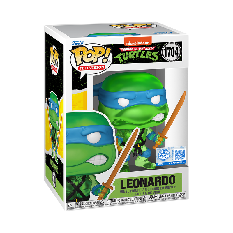Funko Pop! Teenage Mutant Ninja Turtles (TMNT) - Leonardo (Translucent Green) #1704 [Funko Special Edition] *PREORDER*