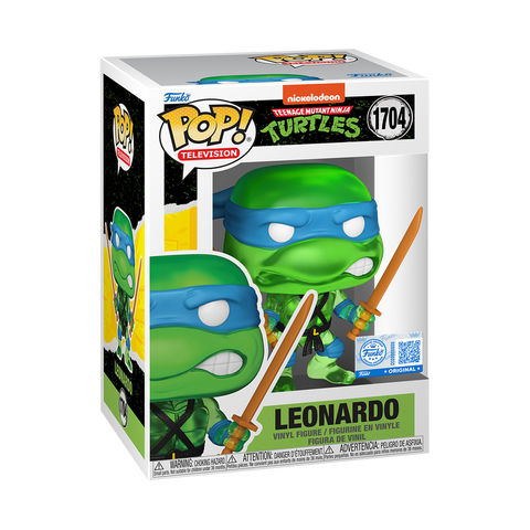 Funko Pop! Teenage Mutant Ninja Turtles (TMNT) - Leonardo (Translucent Green) #1704 [Funko Special Edition] *PREORDER*