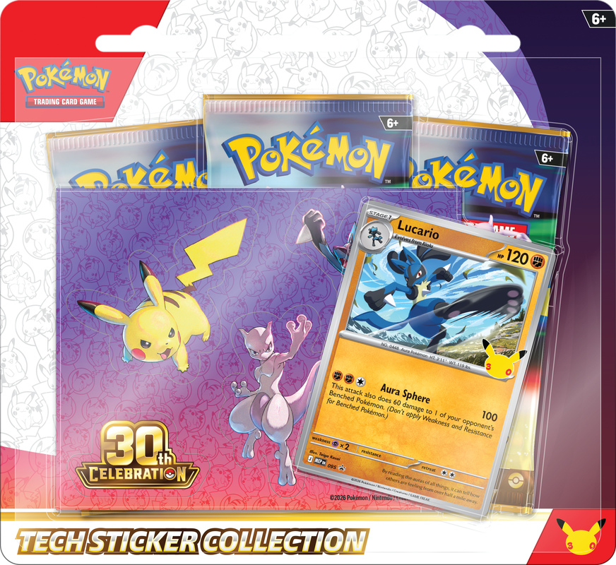 Pokemon TCG: 30th Celebration - Tech Sticker Collection *PREORDER*