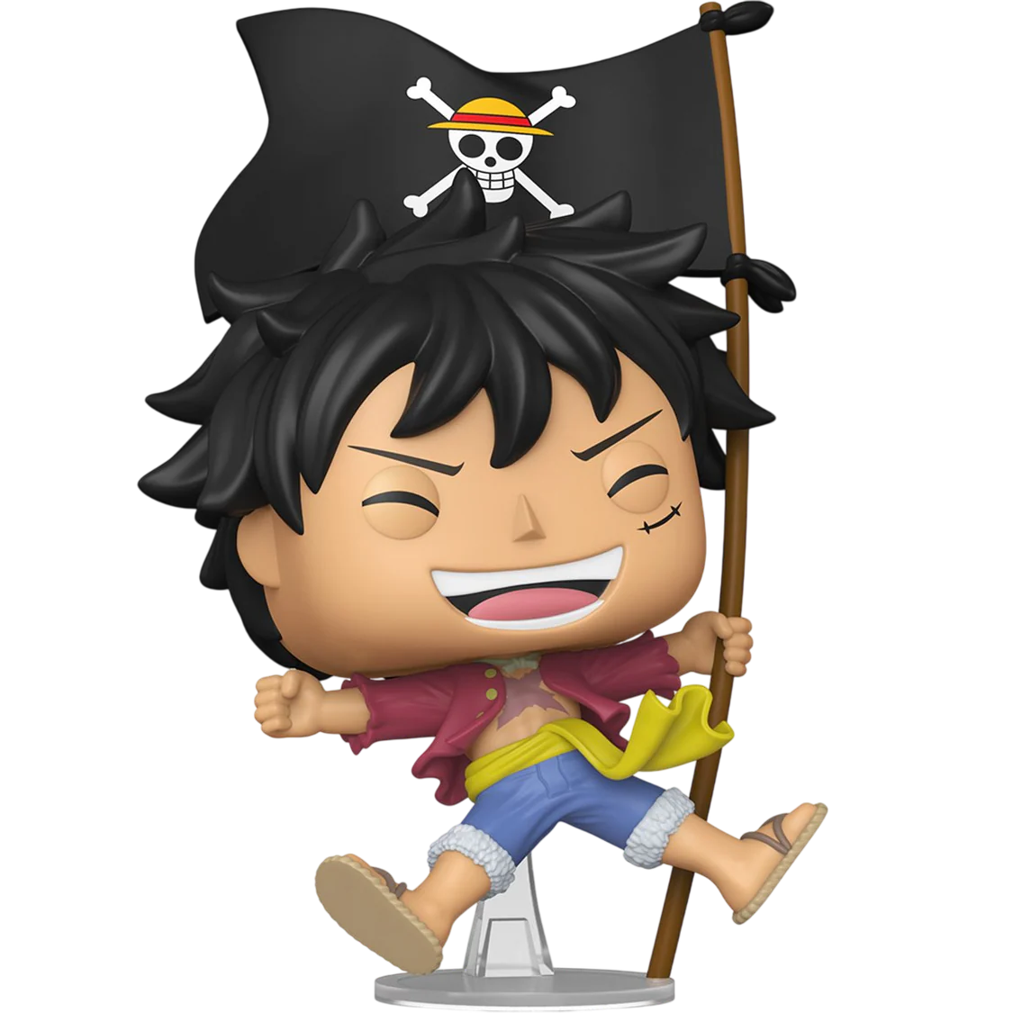 Funko Pop! Anime: One Piece - Monkey D. Luffy (with Flag) #2214 [Funko Special Edition - Entertainment Earth Exclusive]