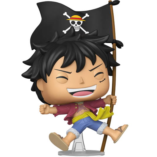 Funko Pop! Anime: One Piece - Monkey D. Luffy (with Flag) #2214 [Funko Special Edition - Entertainment Earth Exclusive]