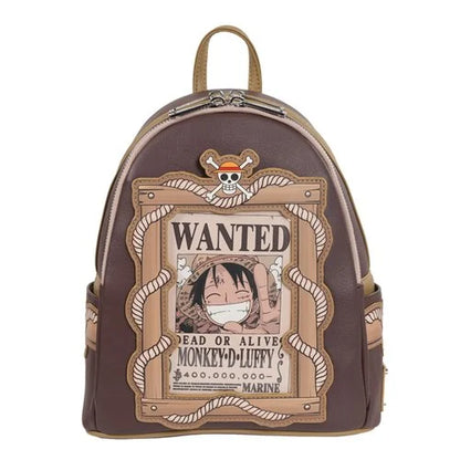 Loungefly: One Piece - Wanted Poster (Dead Or Alive) Monkey D. Luffy Mini Backpack [Entertainment Earth Exclusive]