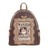 Loungefly: One Piece - Wanted Poster (Dead Or Alive) Monkey D. Luffy Mini Backpack [Entertainment Earth Exclusive] *PREORDER*