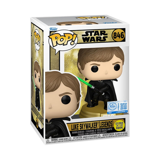 Funko Pop! Star Wars (Legends) - Luke Skywalker #846 [Funko Special Edition - Glow-In-The-Dark (GITD)] *PREORDER*