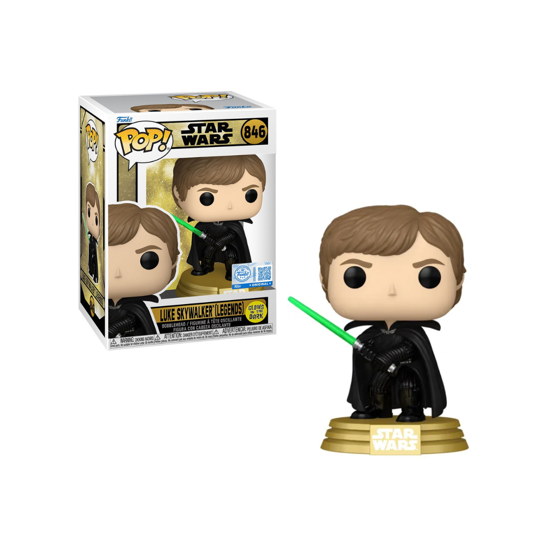 Funko Pop! Star Wars (Legends) - Luke Skywalker #846 [Funko Special Edition - Glow-In-The-Dark (GITD)]