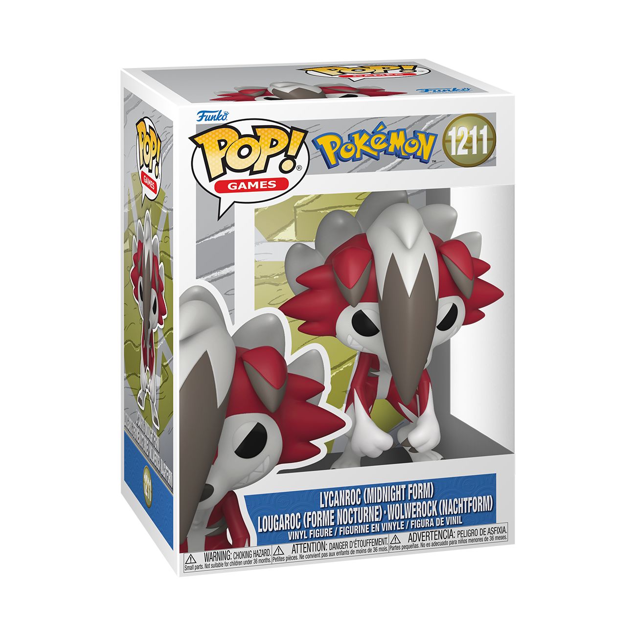Funko Pop! Games: Pokemon - Lycanroc (Midday) / Lycanroc (Midnight) / Wartortle *PREORDER*