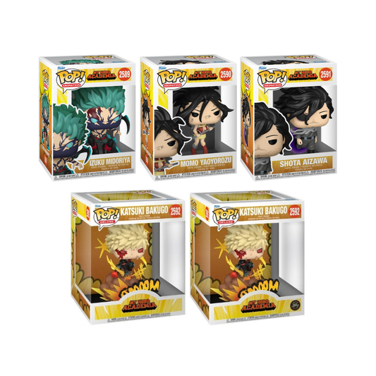 Funko Pop! Anime: My Hero Academia - Izuku Midoriya / Momo Yaoyorozu / Shota Aizawa / Katsuki Bakugo Deluxe *PREORDER*