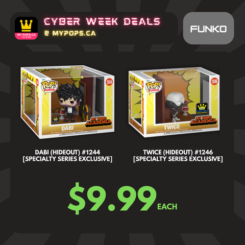 *CYBER WEEK* Funko Pop! Anime: My Hero Academia (Hideout) - Dabi #1244 / Twice #1246