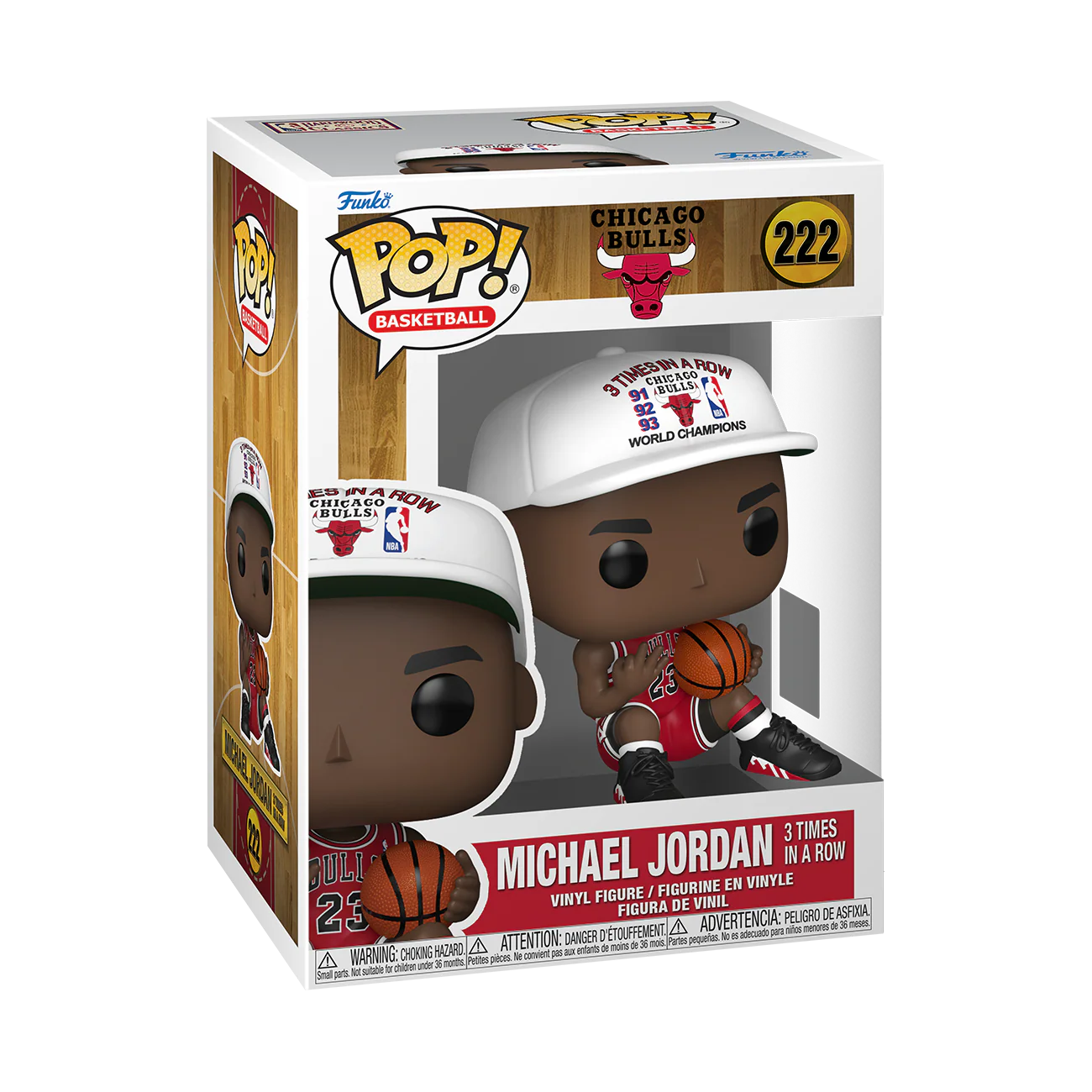 Funko Pop! Sports: NBA - Michael Jordan (3 Times In A Row) #222 *PREORDER*