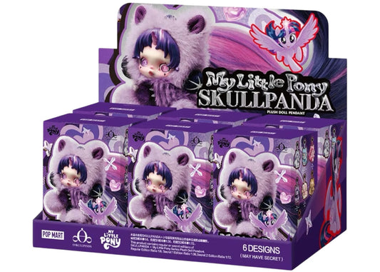 Popmart: Skullpanda X My Little Pony - Plush Doll Vinyl Pendant Keychain *PREORDER*