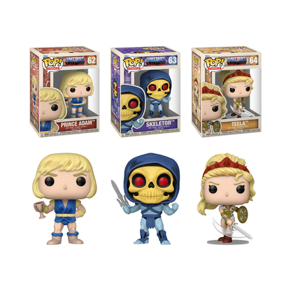 Funko Pop! Comics: Masters Of The Universe - Prince Adam / Skeletor / Teela *PREORDER*