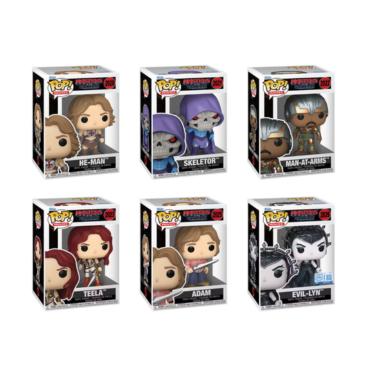 Funko Pop! Movies: Masters Of The Universe (MOTU) - He-Man / Skeletor / Man-At-Arms / Teela / Adam / Evil-Lyn [Funko Special Edition] *PREORDER*