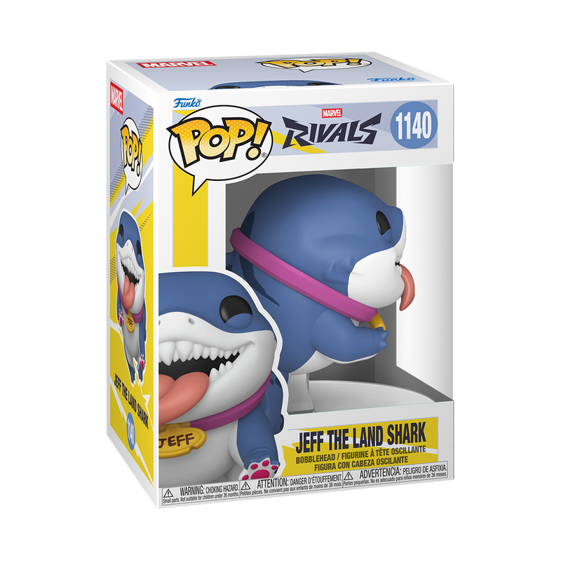 Funko Pop! Games: Marvel Rivals - Jeff the Land Shark #1140 / Pocket Pop Keychain