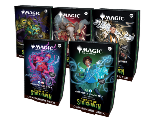Magic The Gathering TCG - Secrets Of Strixhaven Commander Decks (Set of 5)
