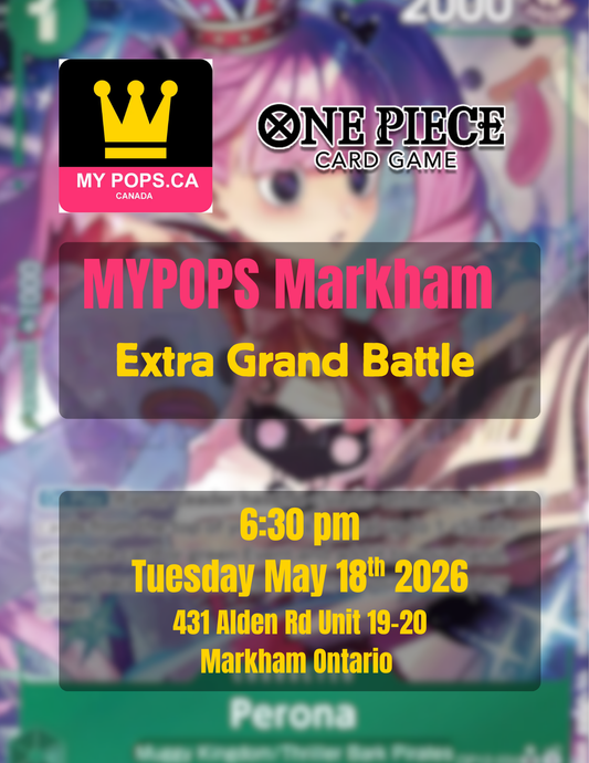 One Piece TCG: Extra Grand Battle - Markham @ 6:30pm - May Tue 19th  2026
