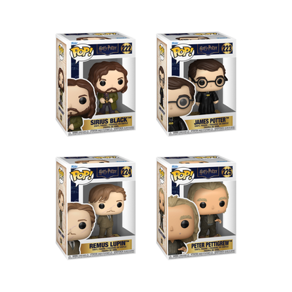 Funko Pop! Movies: Harry Potter (Marauder's Map) - Sirius Black / James Potter / Remus Lupin / Peter Pettigrew *PREORDER*