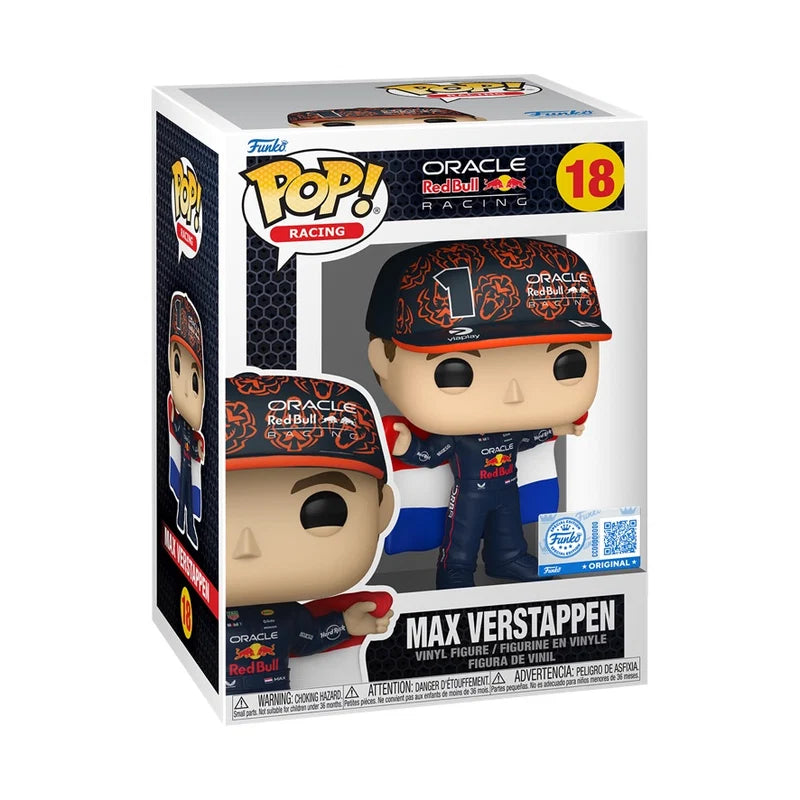 Funko Pop! Sports: Racing - Max Verstappen (with Dutch Flag) #18 [Funko Special Edition] *PREORDER*