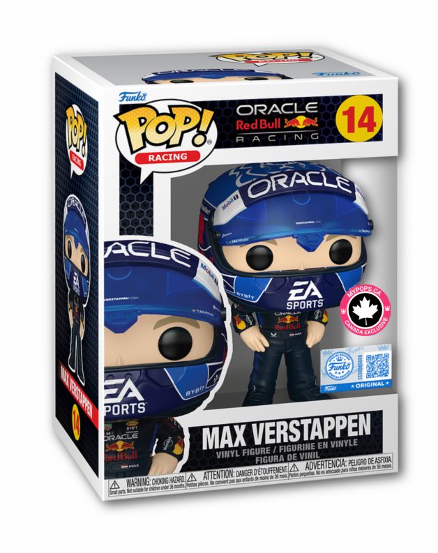 Funko Pop! Racing: Formula One - Max Verstappen (with USA Helmet) #14 [MyPops Canada Exclusive] *PREORDER*