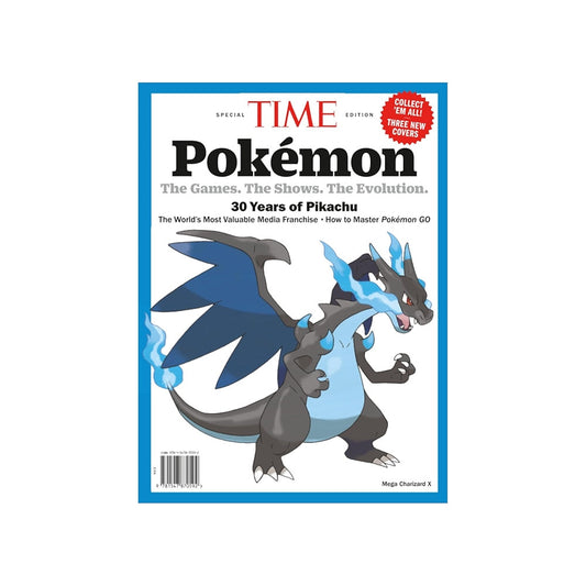2026 Time Magazine: Pokemon (30 Year Anniversary) - Mega Charizard X Cover Edition