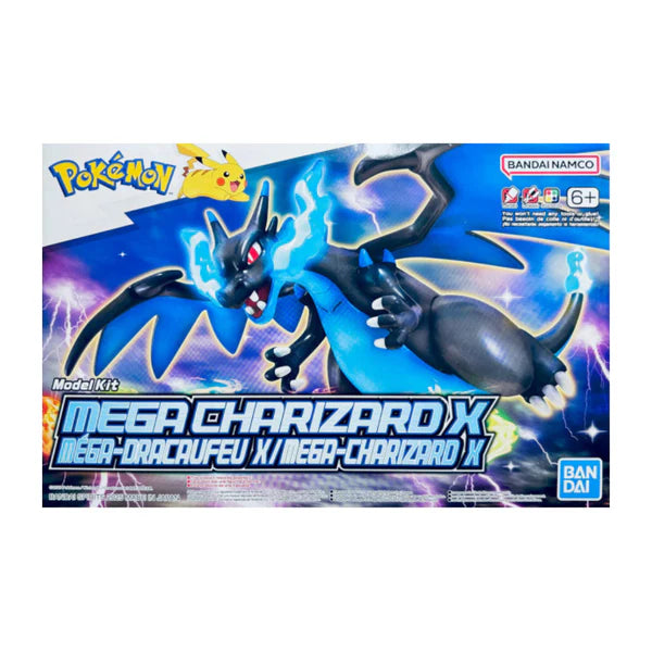 Bandai: Pokemon - Mega Charizard X Plastic Model Kit