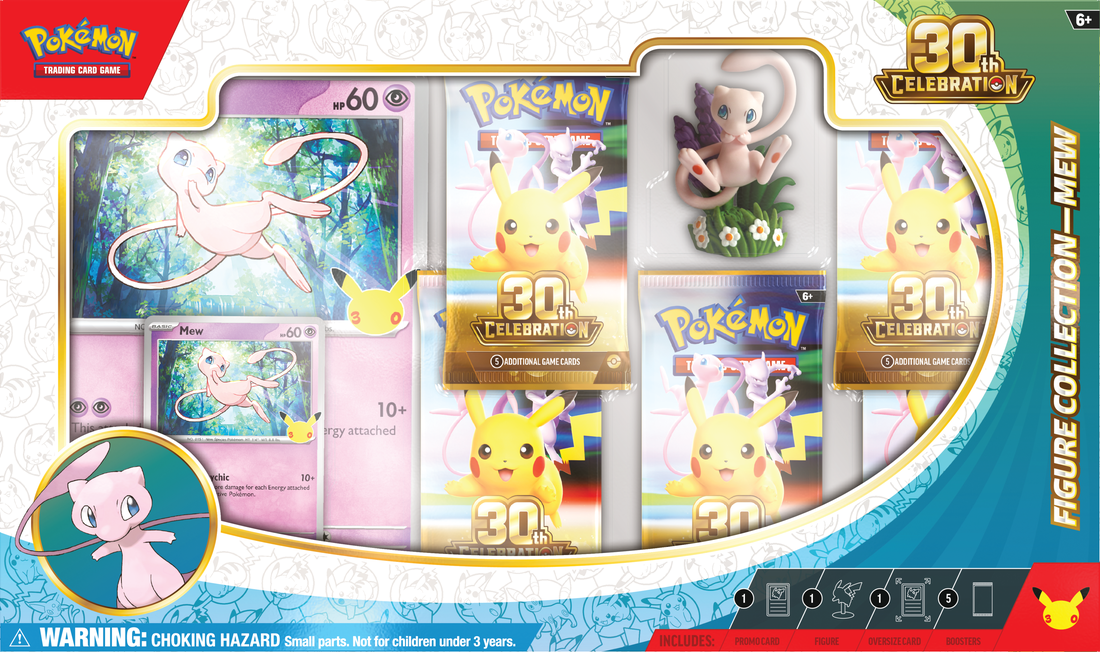 Pokemon TCG: 30th Celebration - Mew / Mewtwo Figure Collection Box Set *PREORDER*