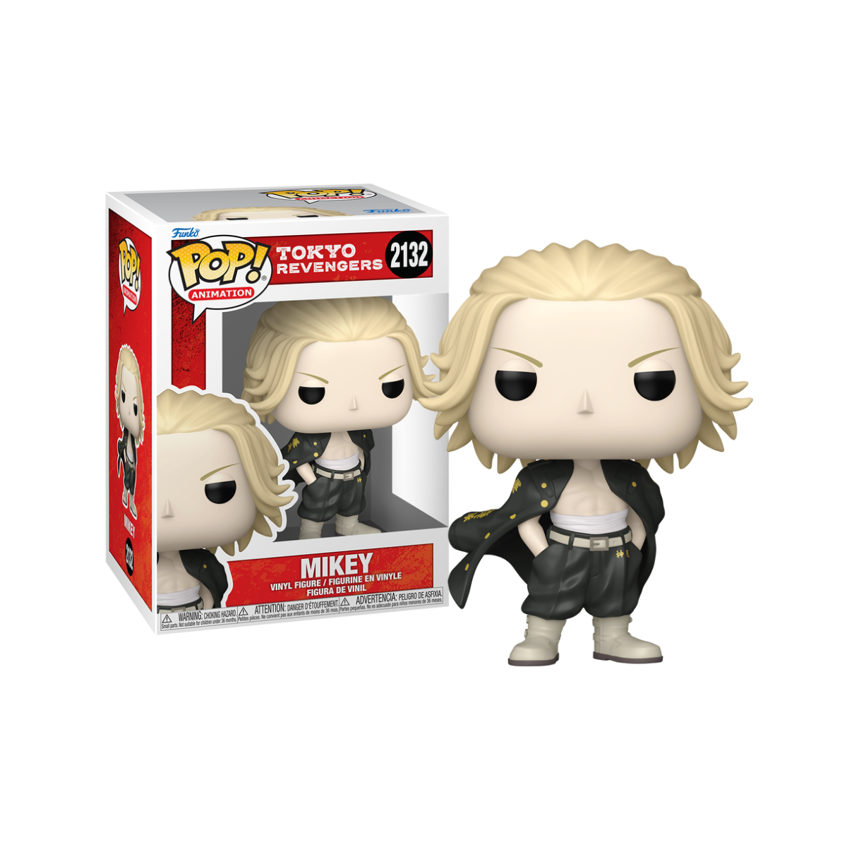 Funko Pop! Anime: Tokyo Revengers - Takemichi Hanagaki (Common/Chase) / Mikey / Draken