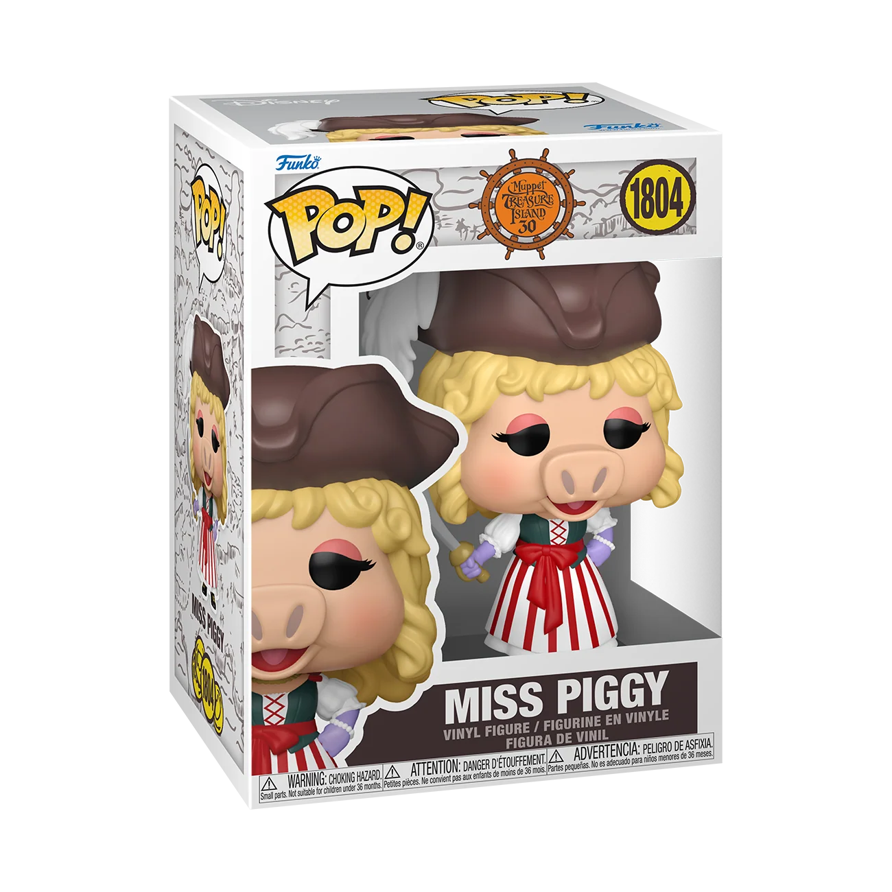 Funko Pop! The Muppets: Treasure Island - Miss Piggy / Kermit And Polly / Sam Eagle *PREORDER*