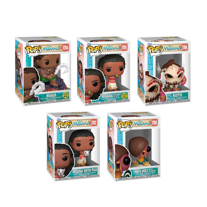 Funko Pop! Disney: Moana - Premium! Maui / Moana with Heart of Te Fiti / Kotu / Moana with Pua / Hei Hei *PREORDER*