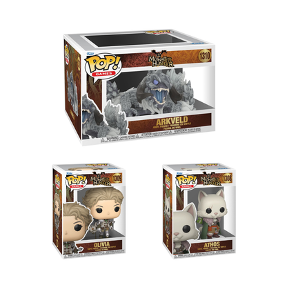 Funko Pop! Games: Monster Hunter Wilds - Arkveld / Olivia / Athos *PREORDER*