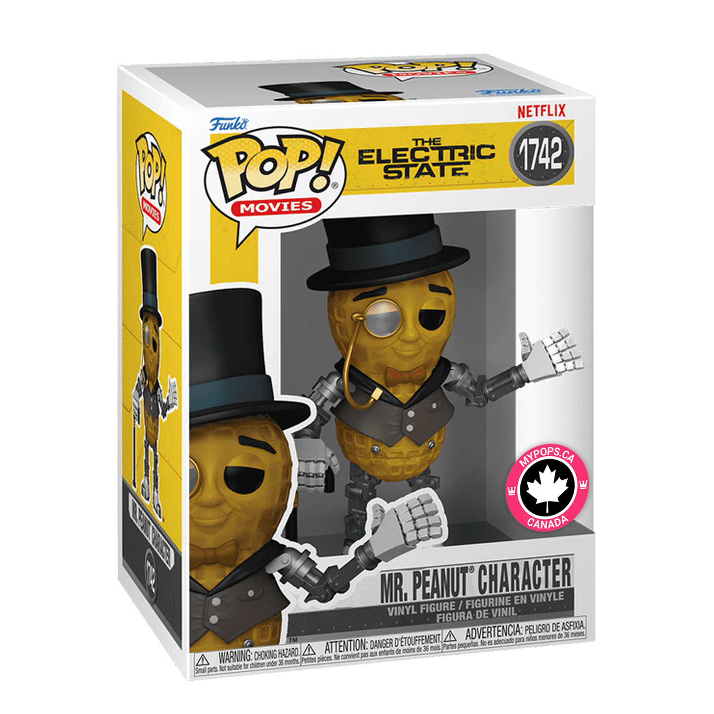 Funko Pop! Netflix: The Electric State - Mr. Peanut #1742 [MYPOPS.ca CANADA EXCLUSIVE]