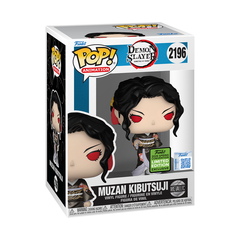 Funko Pop! Anime: Demon Slayer - Muzan Kibutsuji (Metallic) #2196 [2026 SHARED Spring Convention Exclusive]