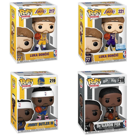 Funko Pop! Sports: NBA - Luka Doncic #217 / Jimmy Butler III / De'Aaron Fox / Luka Doncic #221 [Funko Special Edition] *PREORDER*