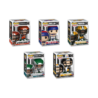 Funko Pop! Sports: NFL - Ja'Marr Chase / Josh Allen / Micah Parsons / Saquon Barkley / T.J. Watt *PREORDER*