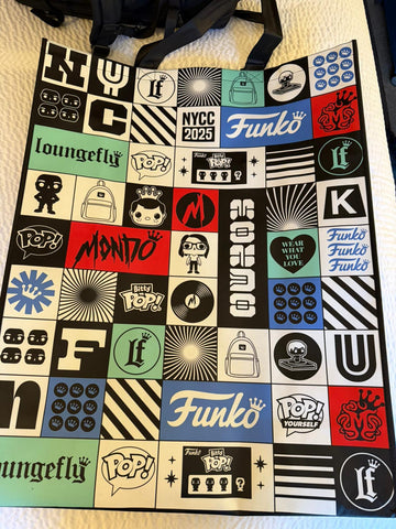 Funko Pop! Funko 2025 New York Comic Con NYCC Reusable Tote Bag