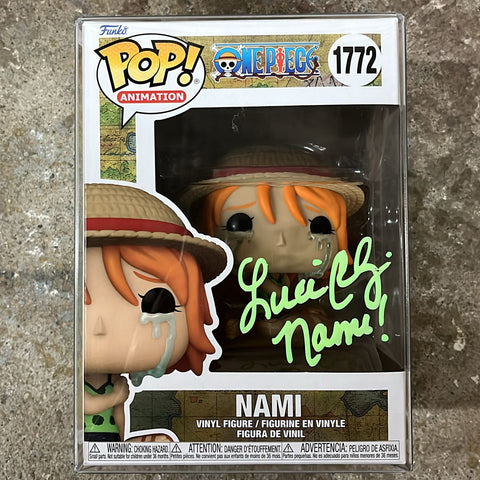 Funko Pop! Anime: One Piece - Nami #1772 SIGNED BY LUCI CHRISTIAN