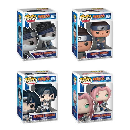 Funko Pop! Anime: Naruto - Zabuza Momochi / Iruko Umino / Sasuke Uchiha / Sakura Haruno