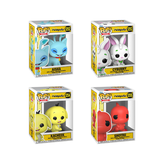 Funko Pop! Games: Neopets - Aisha / Cybunny / Kacheek / Shoyru *PREORDER*