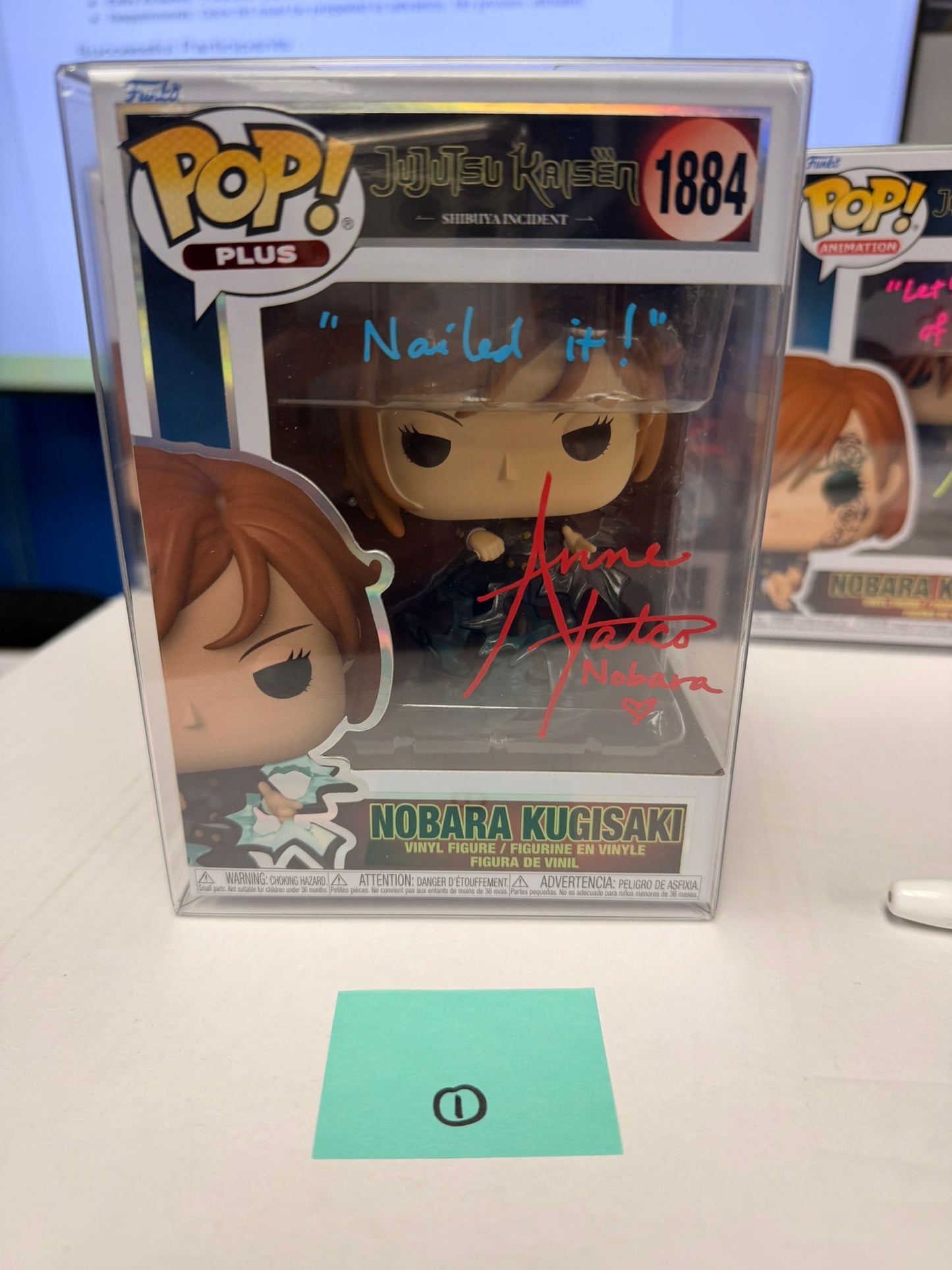 Funko Pop! Anime: Jujutsu Kaisen - Nobara Kugisaki #1884 / #1164 SIGNED BY ANNE YATCO