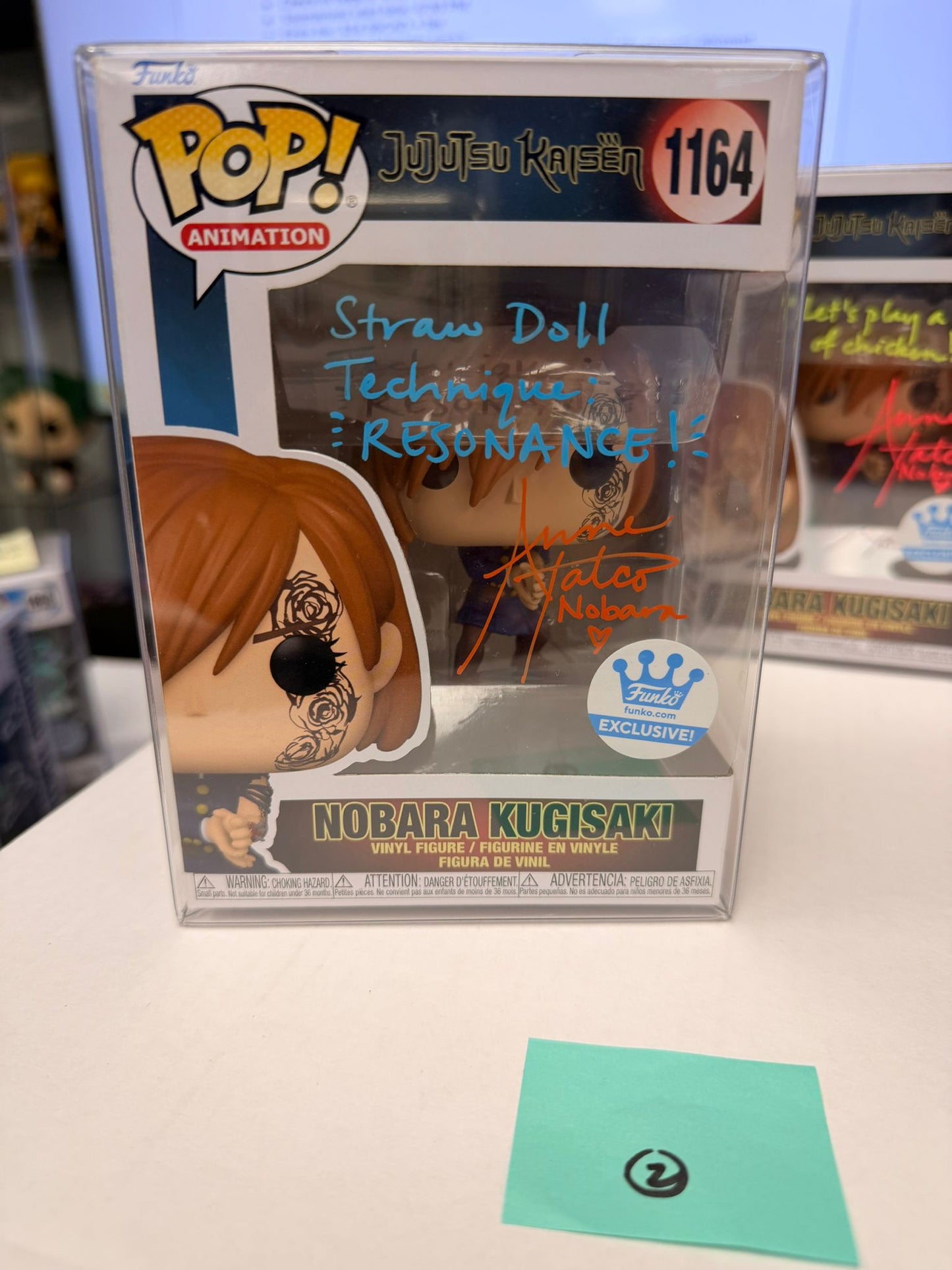 Funko Pop! Anime: Jujutsu Kaisen - Nobara Kugisaki #1884 / #1164 SIGNED BY ANNE YATCO