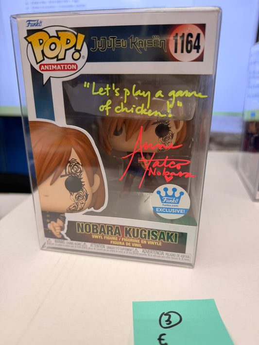 Funko Pop! Anime: Jujutsu Kaisen - Nobara Kugisaki #1884 / #1164 SIGNED BY ANNE YATCO