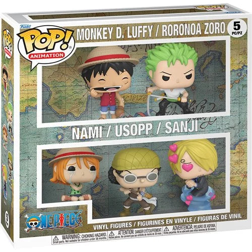 Funko Pop! Anime: One Piece - Monkey D. Luffy / Roronoa Zoro / Nami / Usopp / Sanji 5pk *PREORDER*