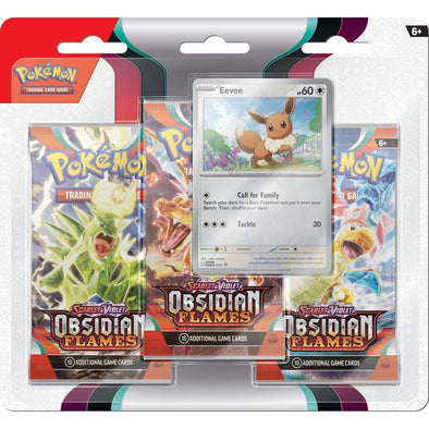 Pokemon TCG: Scarlet & Violet - Obsidian Flames 3pc Blister Pack