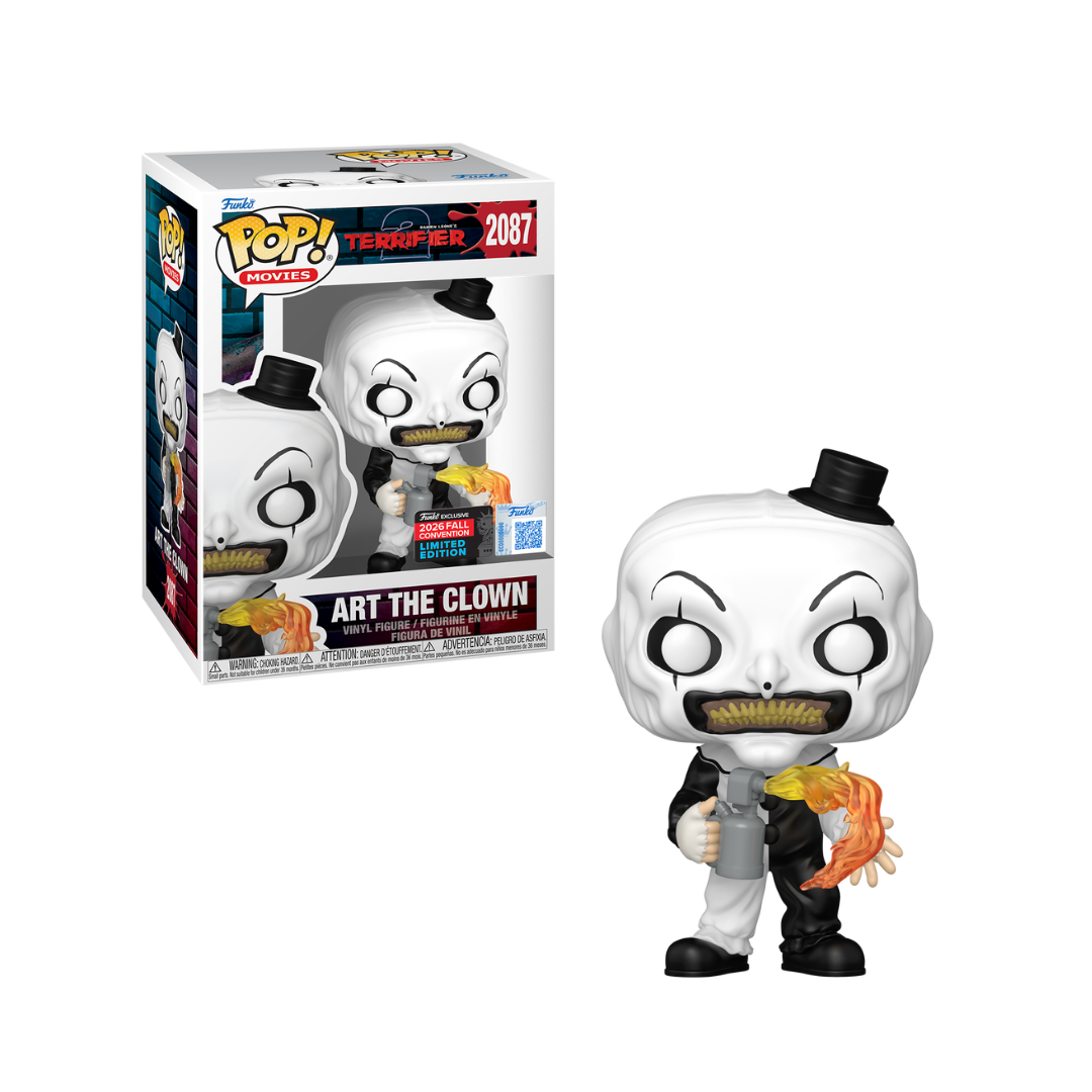 Funko Pop! Movies: Terrifier 2 - Art the Clown with Flamethrower #2087 [NYCC EXCLUSIVE] *PREORDER*