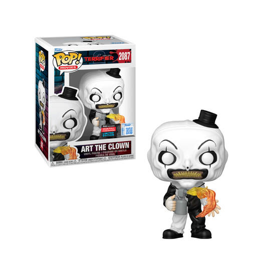 Funko Pop! Movies: Terrifier 2 - Art the Clown with Flamethrower #2087 [NYCC EXCLUSIVE] *PREORDER*