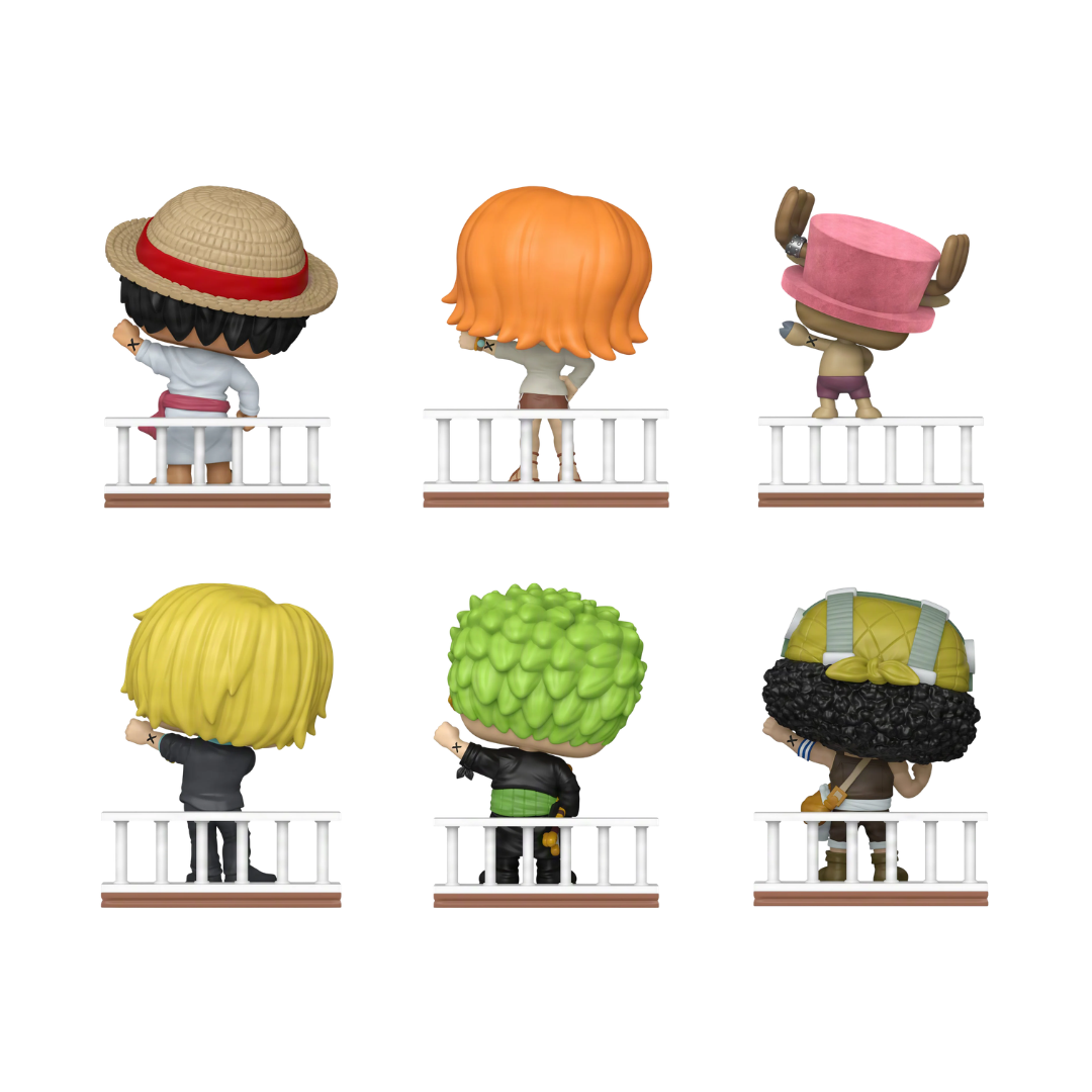Funko Pop! Anime: One Piece (Straw Hat Pirates) - Luffy / Nami / Chopper (Flocked) / Sanji / Zoro / Usopp *PREORDER*