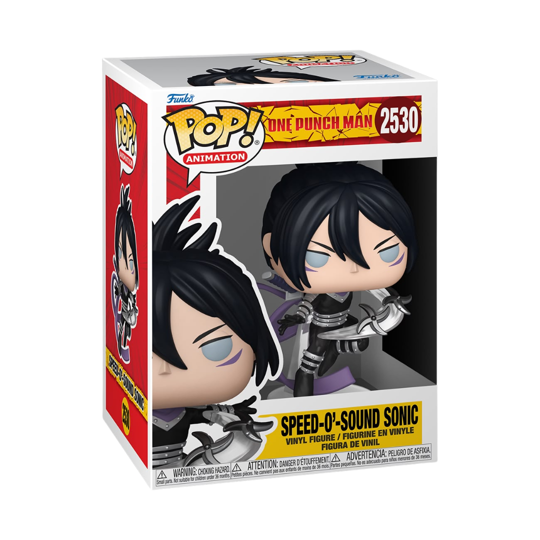 Funko Pop! Anime: One Punch Man - Saitama / Genos / Garou / Speed-O'-Sound Sonic / Terrible Tornado *PREORDER*