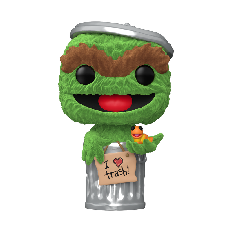 Funko Pop! Television: Sesame Street - Oscar The Grouch (Flocked) #1793 [Funko Special Edition]