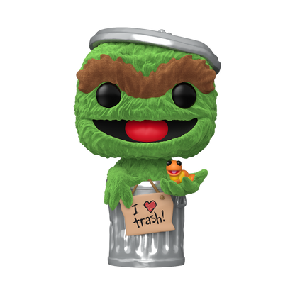 Funko Pop! Television: Sesame Street - Oscar The Grouch (Flocked) #1793 [Funko Special Edition]