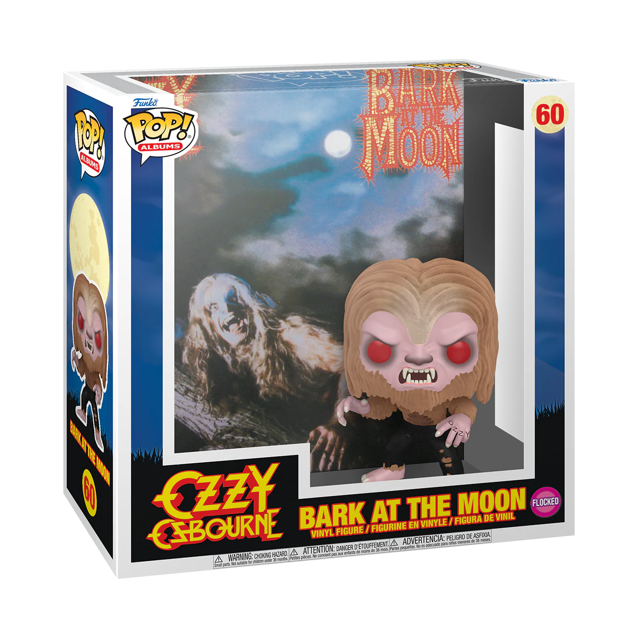 Funko Pop! Music: Rocks - Ozzy Osbourne (Bark At The Moon - Flocked) #60