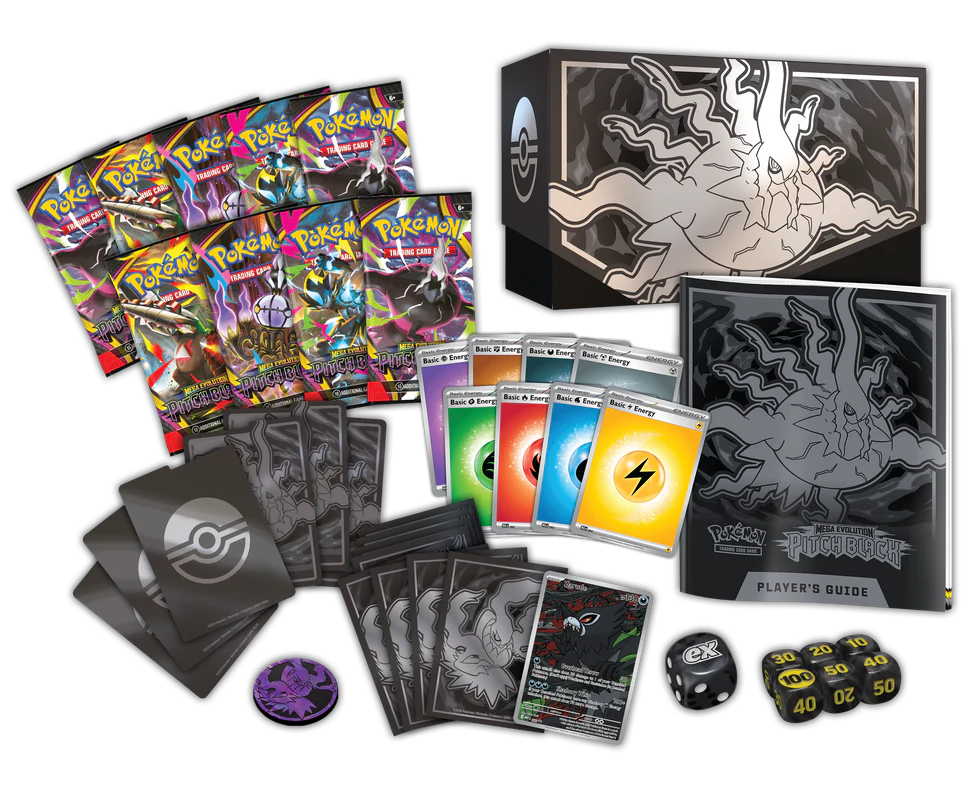 Pokemon TCG: Mega Evolution - Pitch Black Elite Trainer Box (ETB) *PREORDER*
